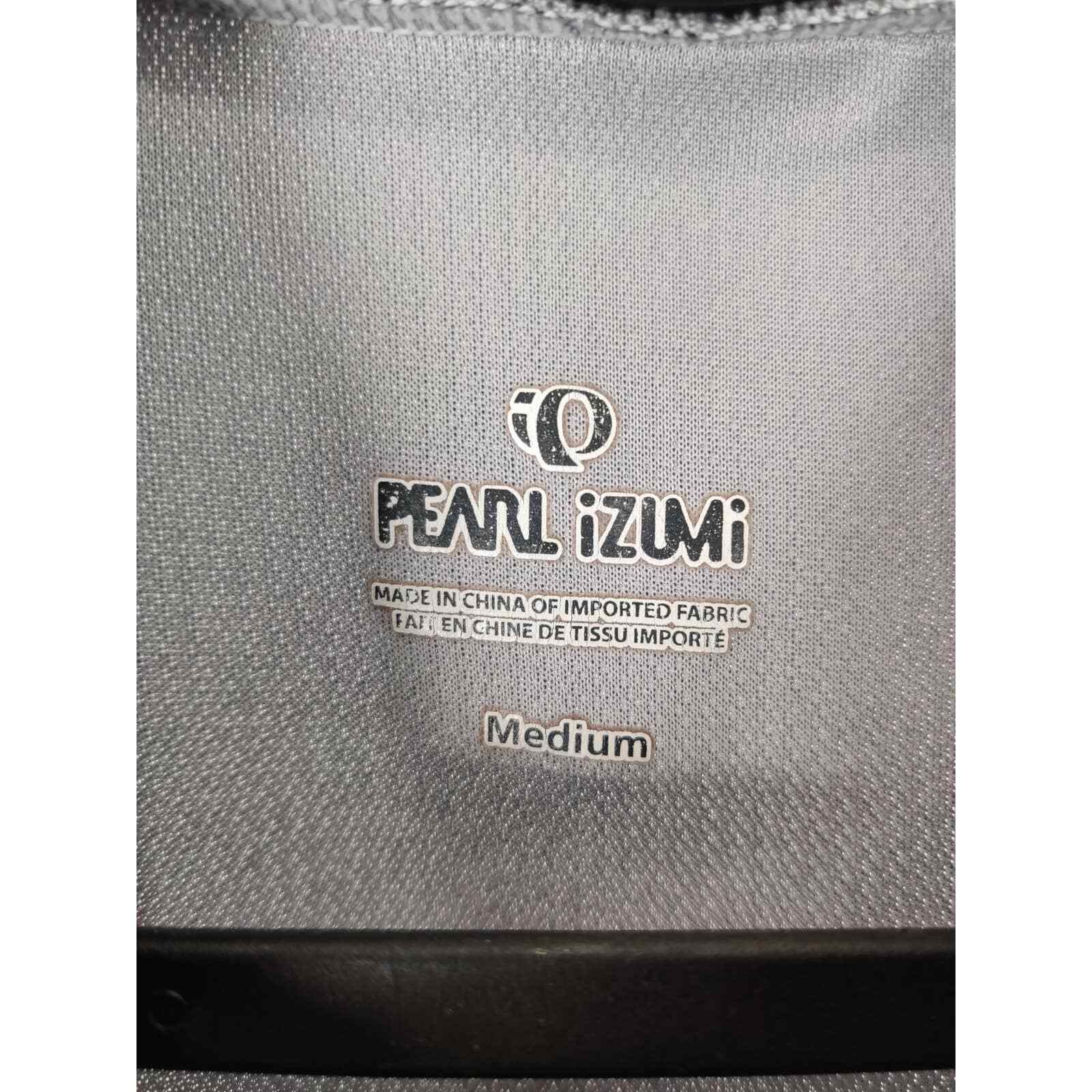 (V) Pear Izumi Men cycling jersey sport black/gray 3/4 zip sz M gallery