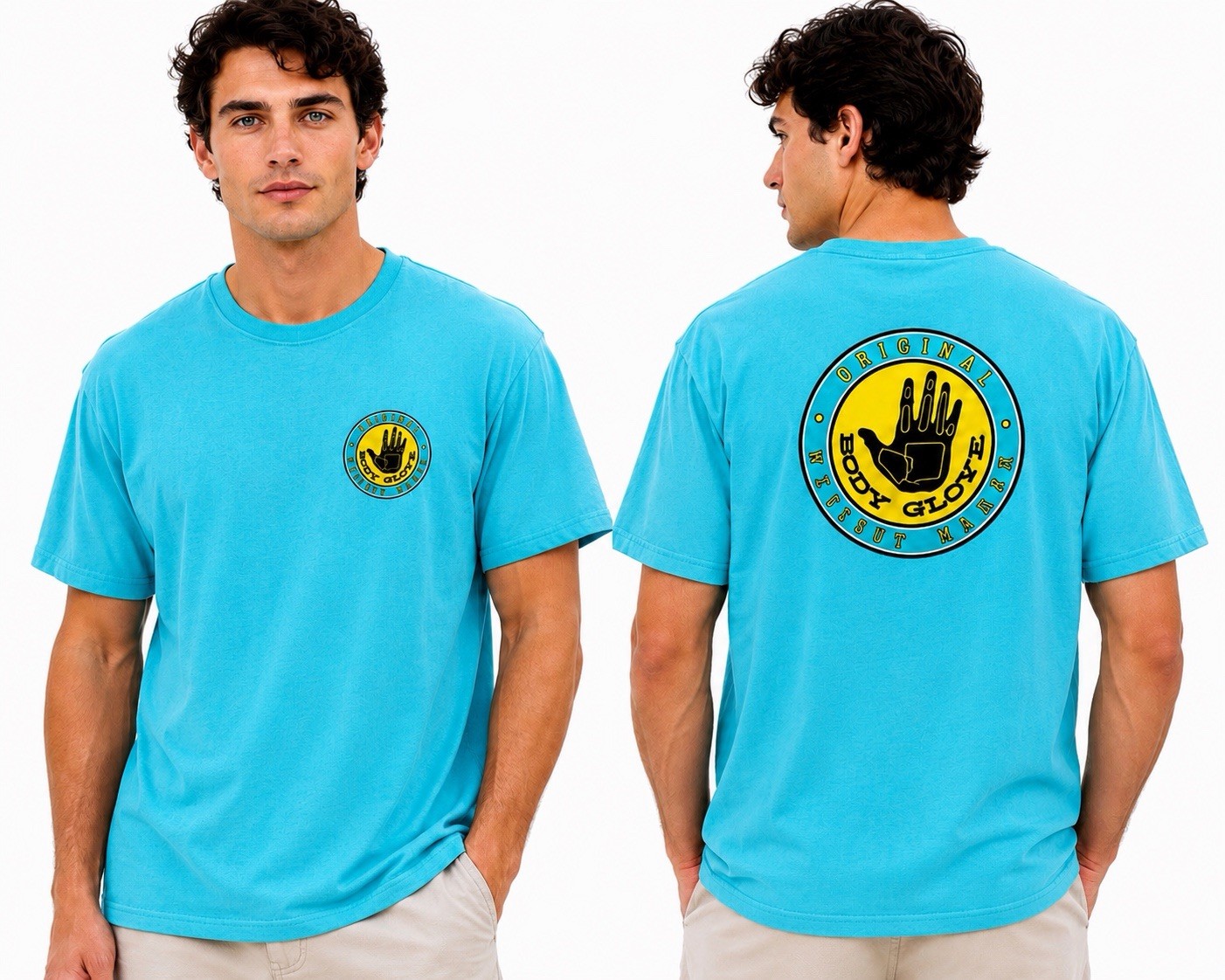 Body Glove Original Wetsuit Maker Men’s Graphic T Shirt XXL Aqua Blue Surf Beach gallery