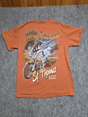 Harley-Davidson St. Thomas Orange Tee – Size M (18×27 in)