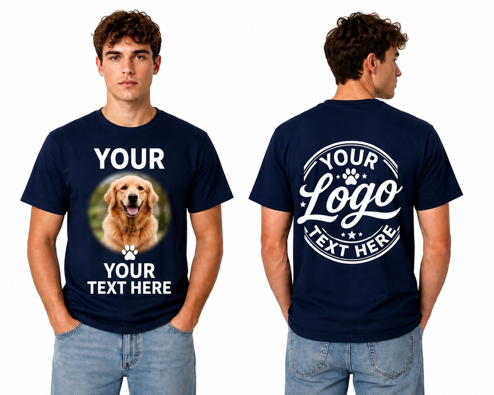 Custom Printed T-Shirt Personalised Logo Text Workwear Stag Do Hen Party Event