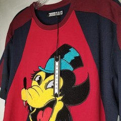 BIG BAD WOLF GENUINE 3D EMBROIDERED PATCH COLOR BLOCK T Shirt Medium New