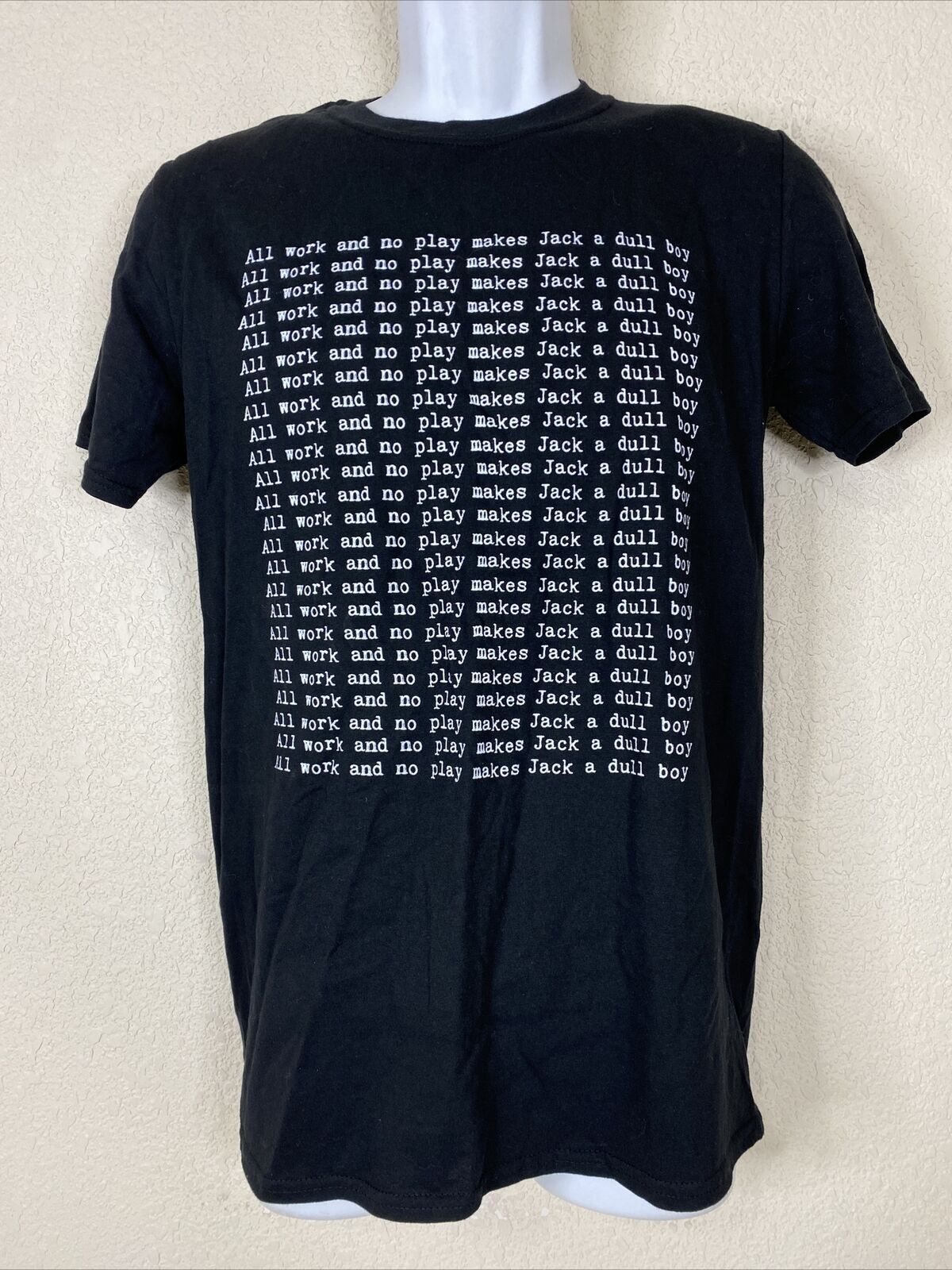 NWOT Pop Threads Men Size S Black Th Shining “All Work No Play Jack Dull Boy”