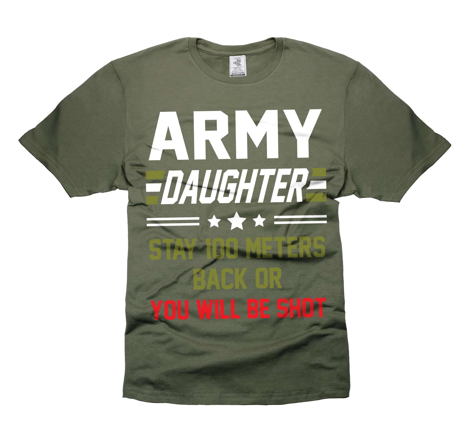 Army Daughter Shirt Funny Daughter Tee Shirt US Military Shirt Womens Unisex Tee gallery