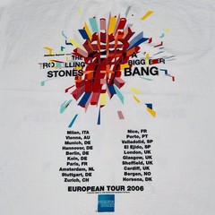 2006 ROLLING STONES GEOMETRY ASYMMETRIC LOGO BIGGER BANG TEE