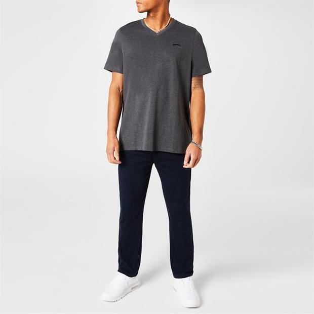 Men's Slazenger Cotton V Neck T Shirt XS S M L XL XXL 3XL 4XL ASS COLOURS BNWT gallery