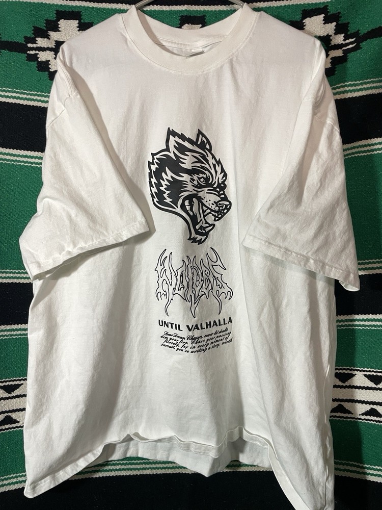 Darc Sports Wolves Until Valhalla T Shirt Size XXL Black Metal Font