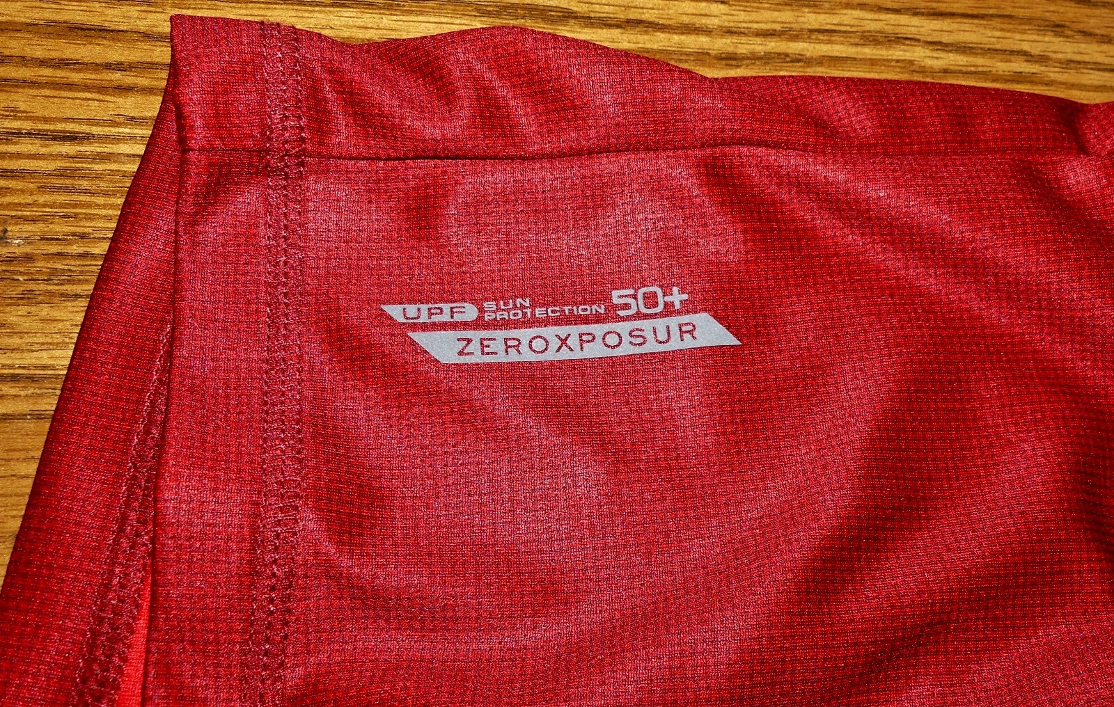 ZX Zeroxposur Mens Cherry Red Tee 100% Polyester T-Shirt Large gallery