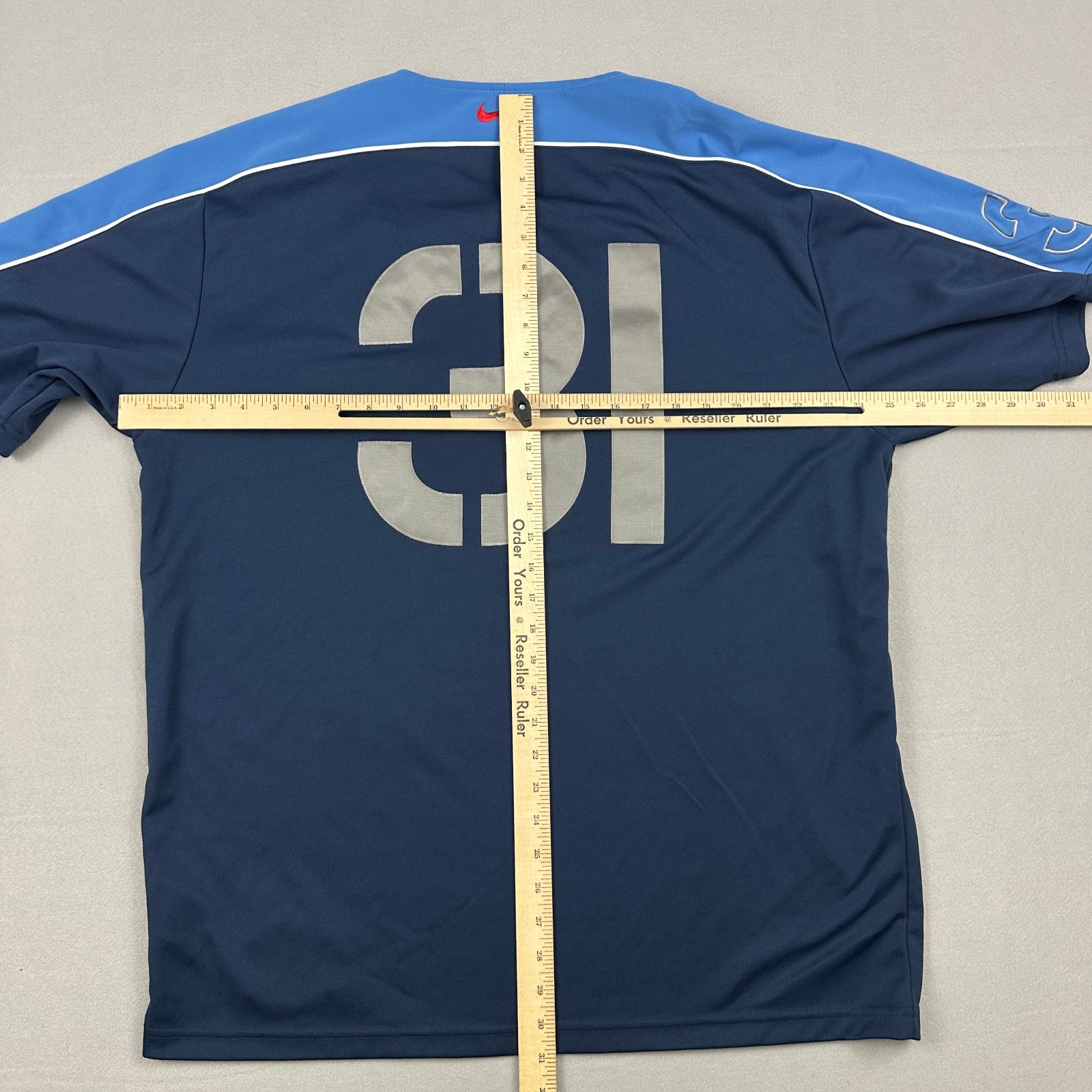 Vintage Nike Shirt Men Extra Large Blue 31st Anniversary Baseball Jersey Y2K XL gallery