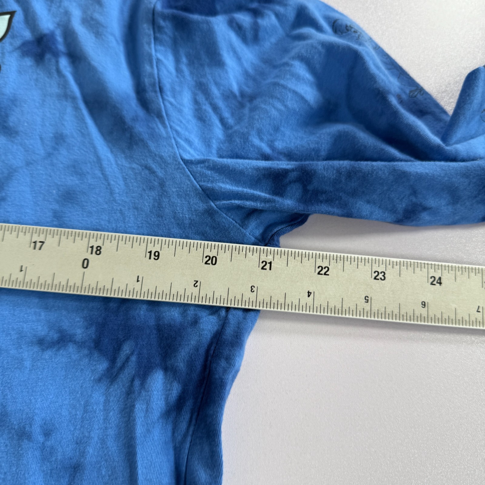 Disney Shirt Mens Medium Blue Aladdin Long Sleeve Tie Dye Our Universe Cotton gallery