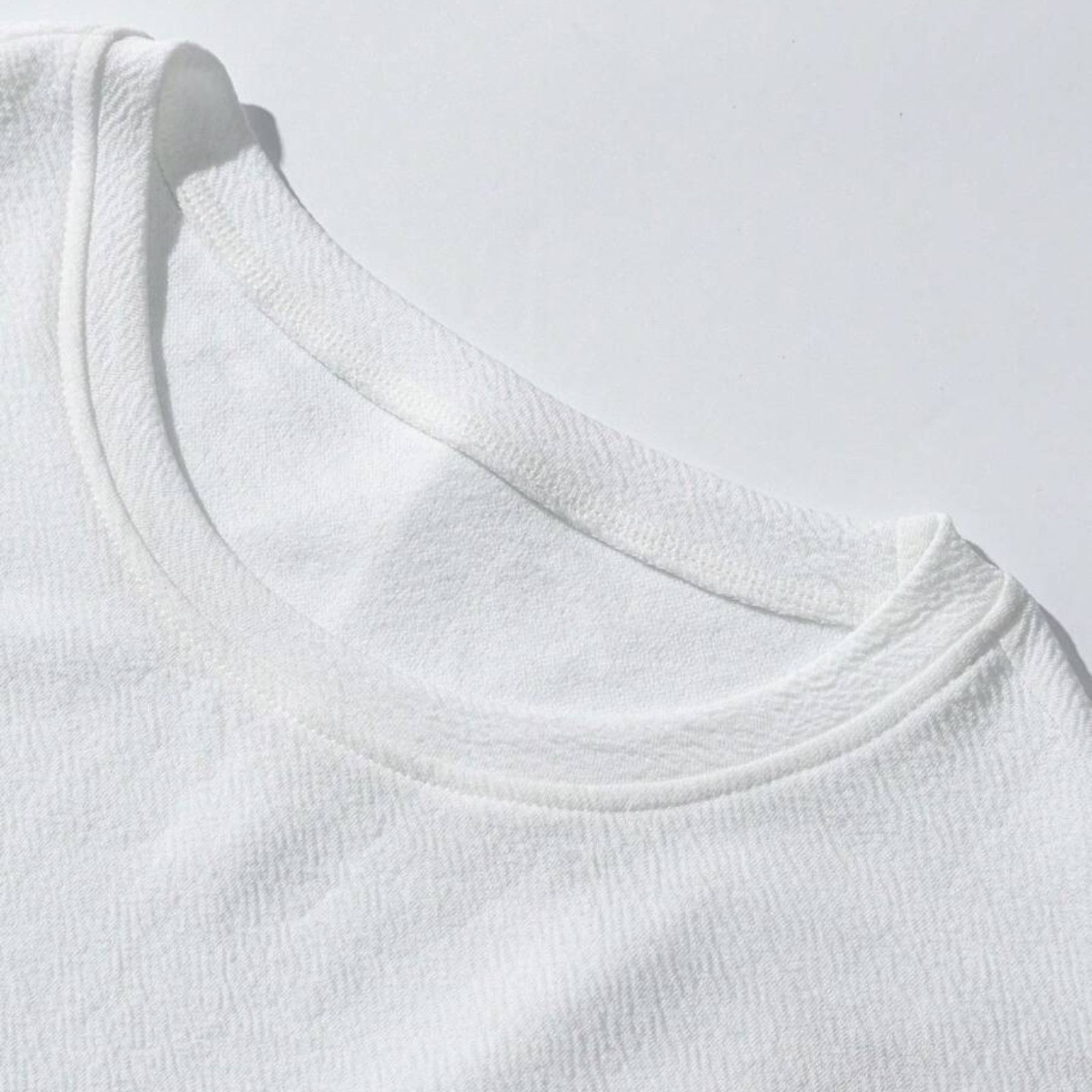 Men's T-Shirt Short Sleeve Casual Ant Fabric Solid Color Crew Neck Slim T-Shirt gallery