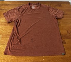 L.L. Bean Shirt Slightly Fitted Men’s Size L Tall Heather Rust Orange T-Shirt