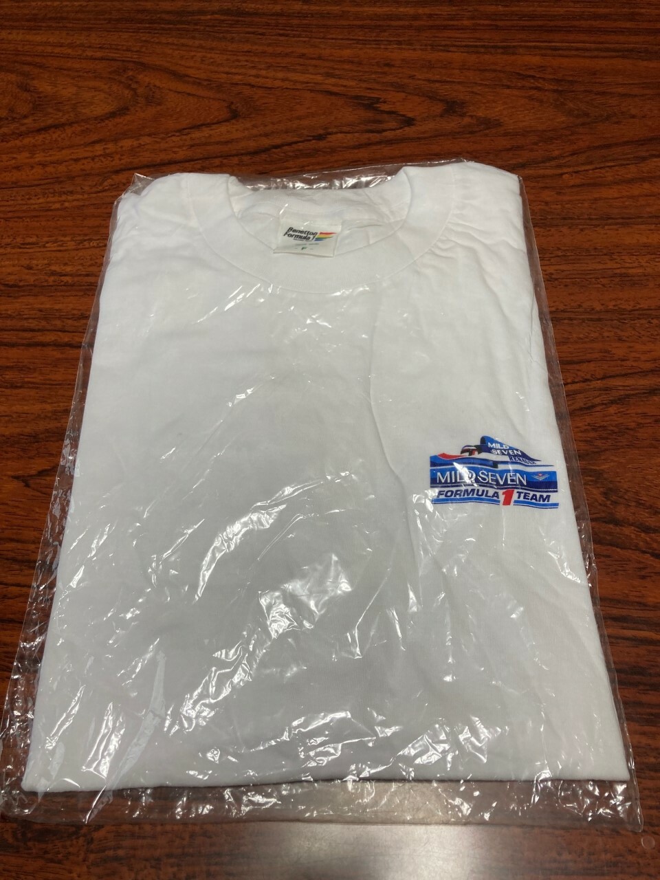 Benetton Formula 1 MILD SEVEN 2 Set Vintage Tee T Shirt One Size White Unused gallery