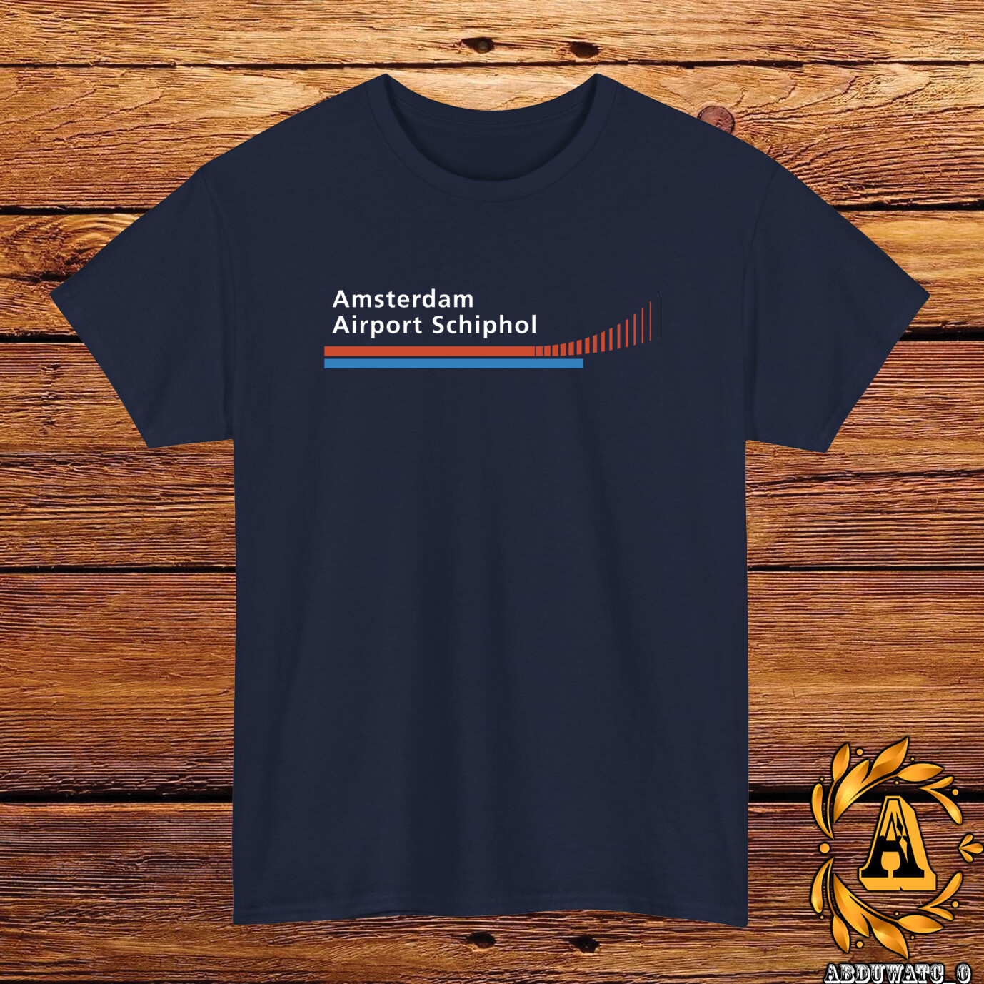 Amsterdam Airport Schiphol Logo T-Shirt Black/Grey/White/Navy/Red/Light Blue gallery