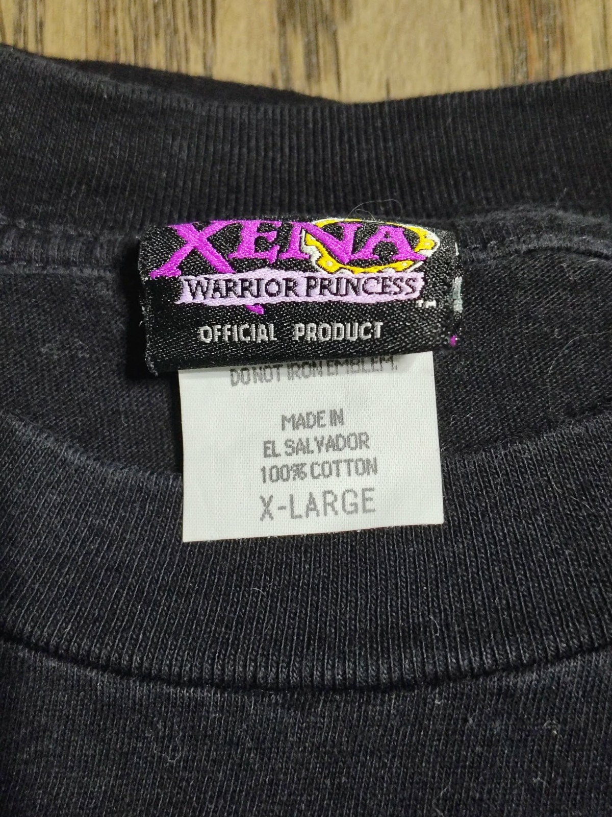 Vintage Xena Warrior Princess T Shirt Lot 4 1997 90s Promo TV Show Size XL gallery