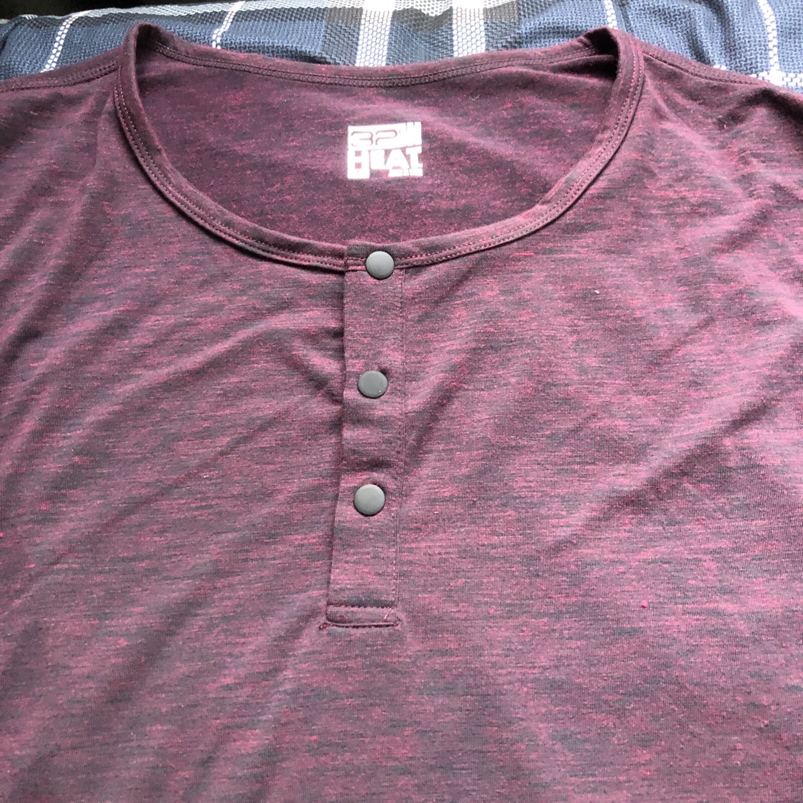 Men’s 32 Degree Heat Snap Henley L.S. Bordeaux XXL. NWT. gallery