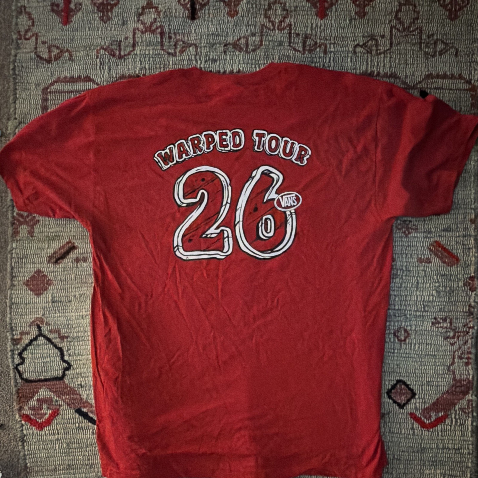 Vans Warped Tour Washington DC 2026 Tee Red Men's XL Crew Neck gallery