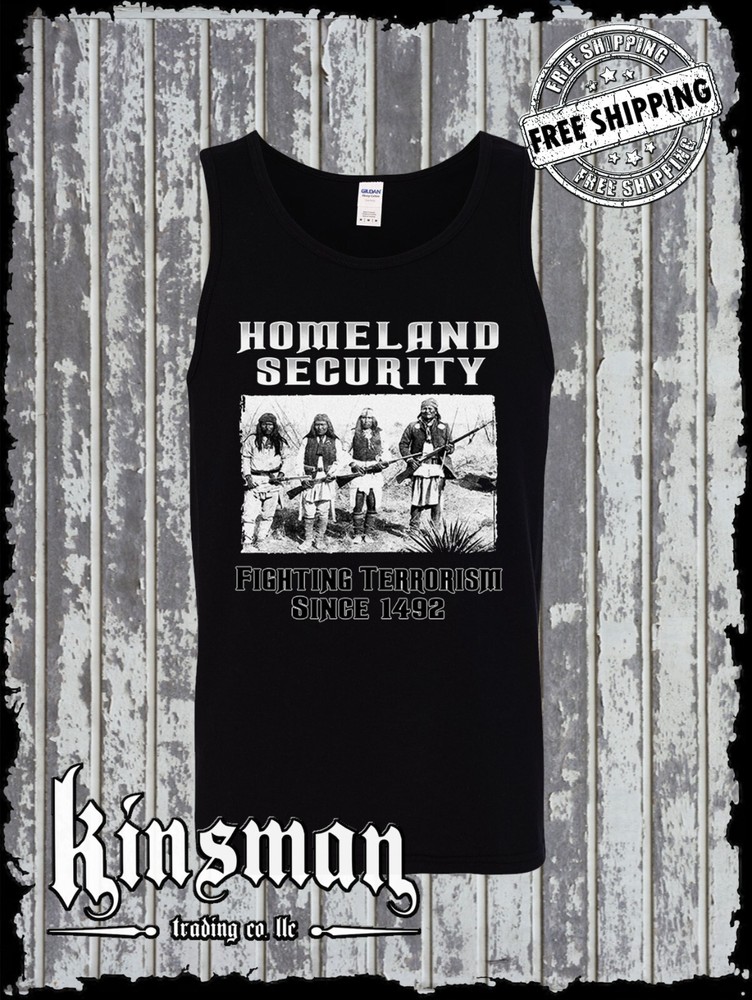 Fighting Terrorism Since 1492 Tank Top T-Shirt Native American Indian Homeland