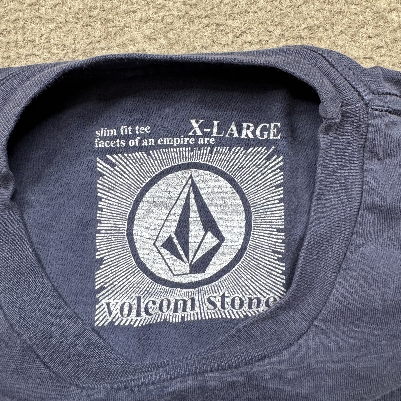 Volcom Men's Shirt Size XL Blue Short Sleeve Vintage Y2K Surfer Outdoor Beach gallery