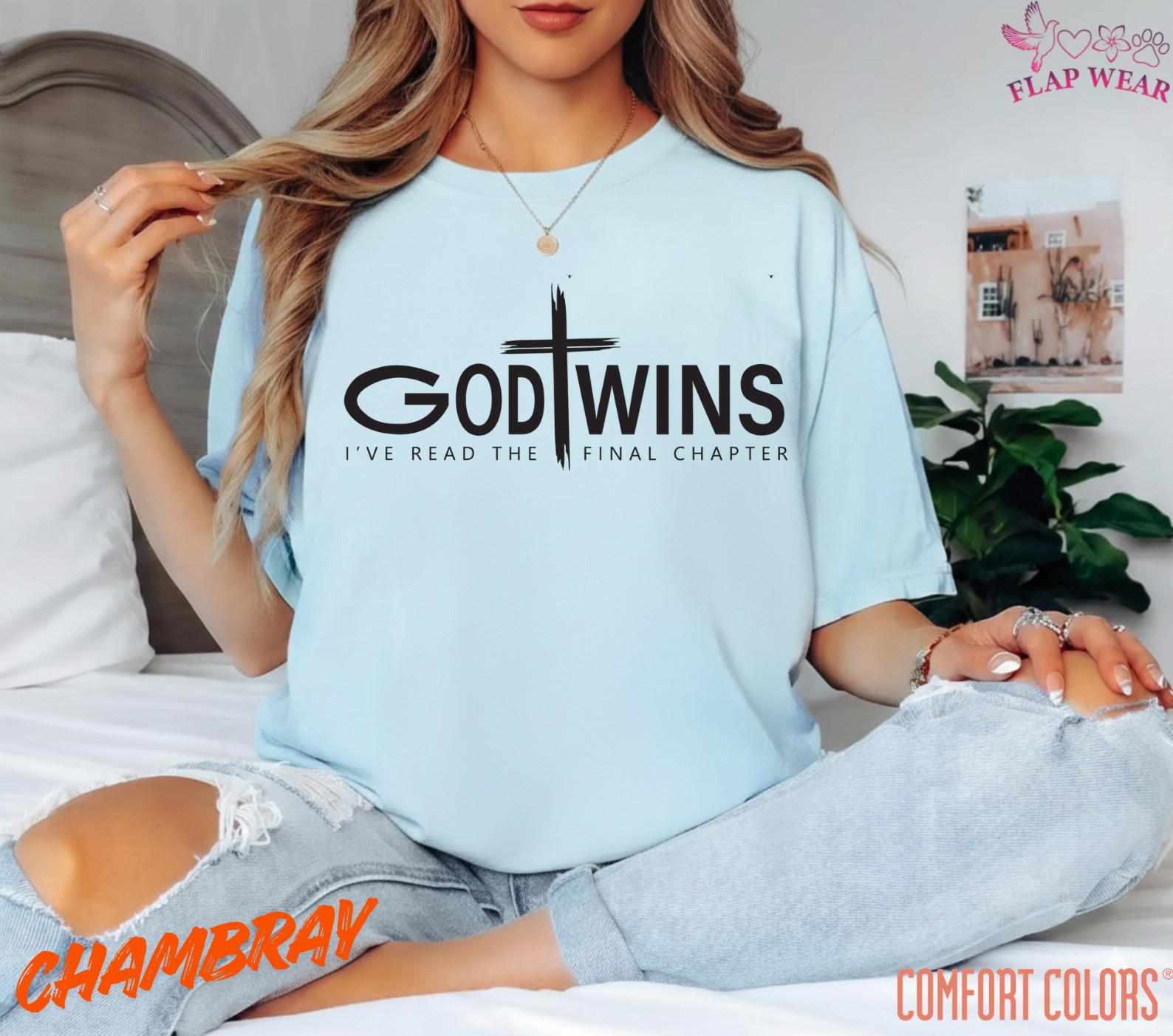 Unisex God Wins T-Shirt, Men T shirt,Women T shirt Gift Christian Cross Bible G gallery