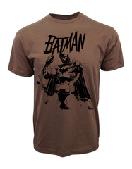 BATMAN BROWN GRAPHIC GRAPHIC T SHIRT