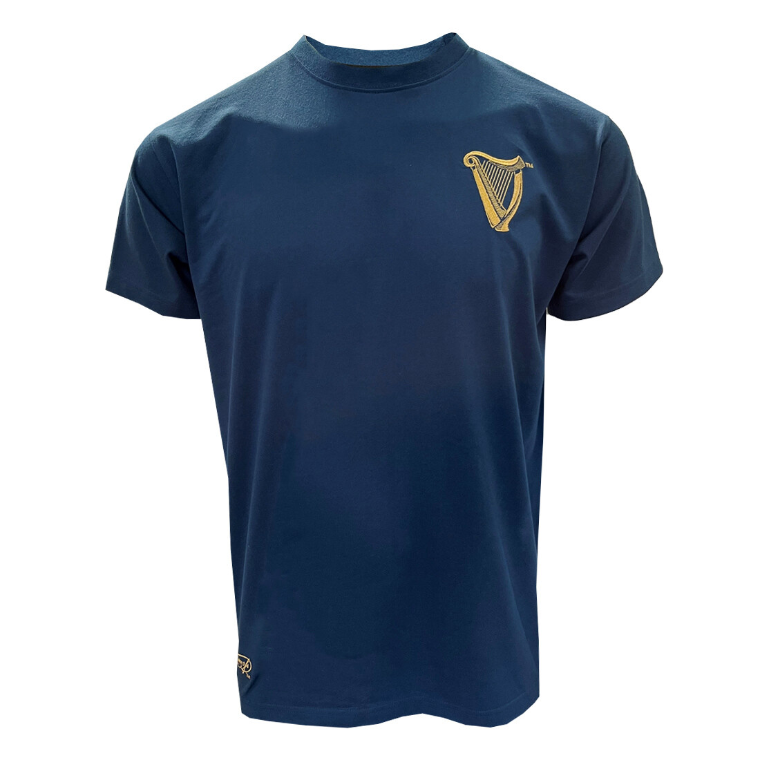 Traditional Craft Ireland Short Sleeve Airforce Blue Vintage Harp Label T-Shirt