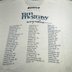 Vintage Tim McGraw Shirt Men Extra Large Road Dog Everywhere Tour 90s 97 Concert