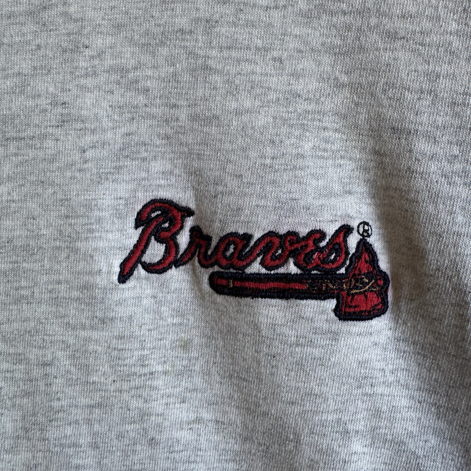 Vintage Atlanta Braves Baseball MLB Trench Ultra USA Single Stitch T Shirt Sz Lg gallery