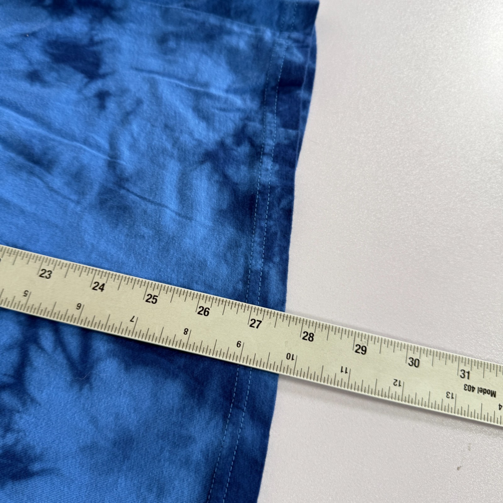 Disney Shirt Mens Medium Blue Aladdin Long Sleeve Tie Dye Our Universe Cotton gallery
