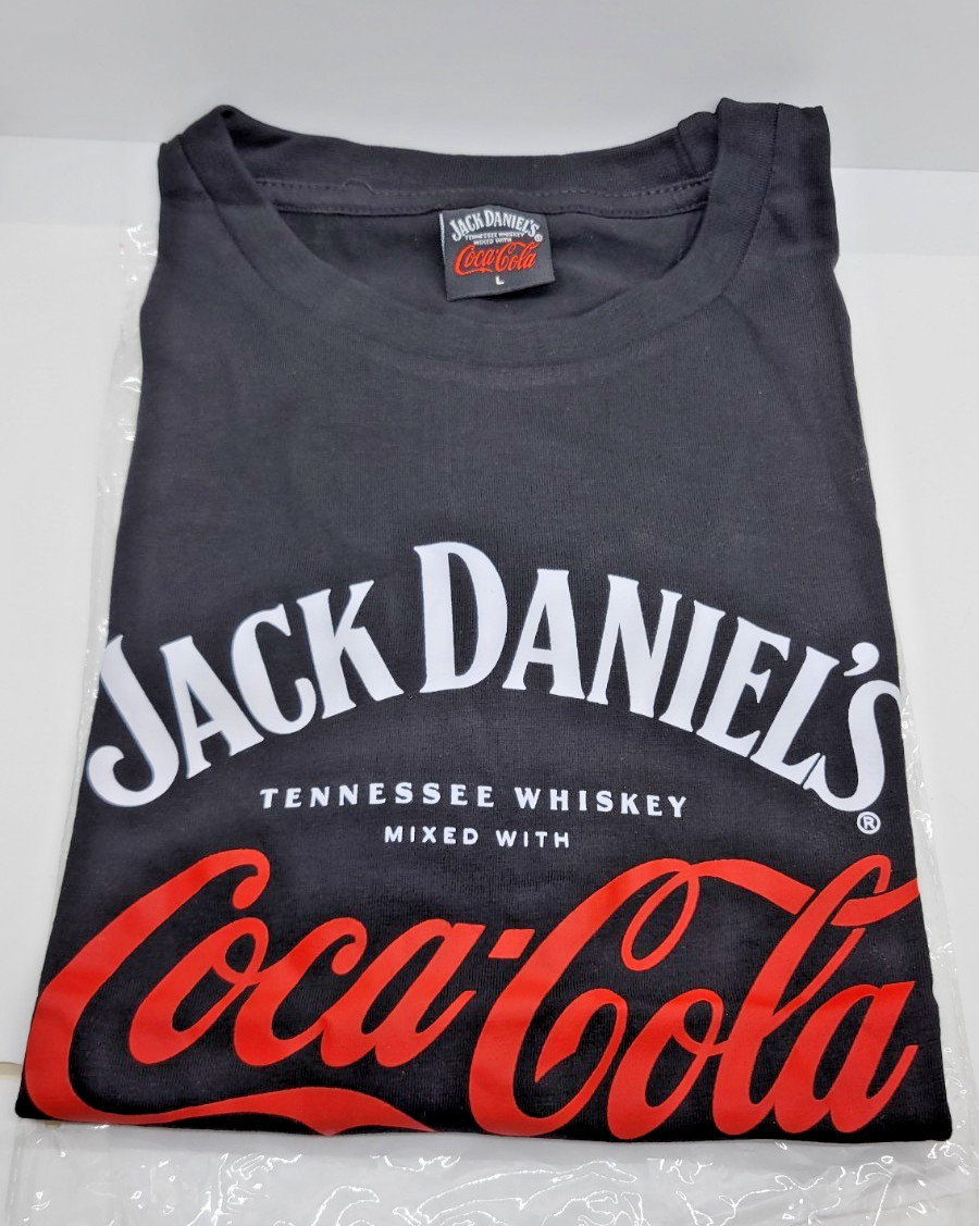 JACK DANIELS X COCA-COLA COLLABORATION LOGO TEE (SIZE L) NWT gallery