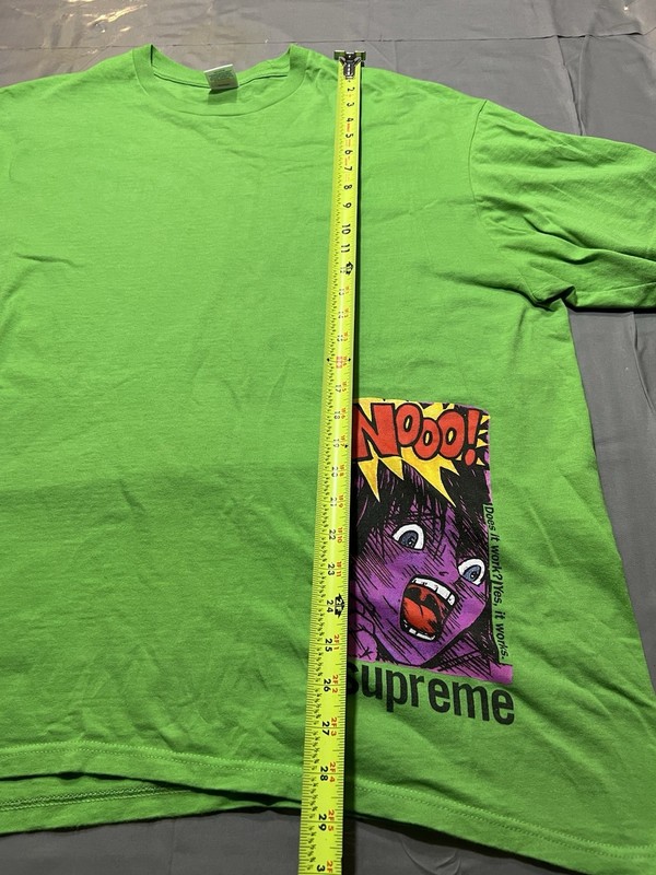 Supreme Does It Work Tee Green Size XL Shirt Short Sleeve Made In USA gallery