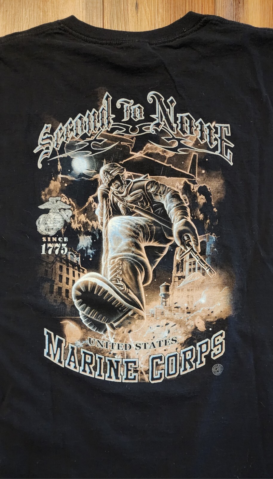 United States Marine Corp - Second to None Black XL T-Shirt gallery