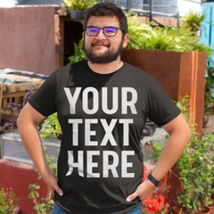 Personalised Your Text Name Customizable Printed Mens Womens T-Shirts Top#TA-195