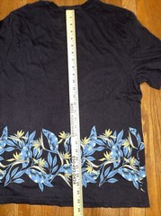 Reverse Threads Floral Beach Vibes Womens T-Shirt Black size L