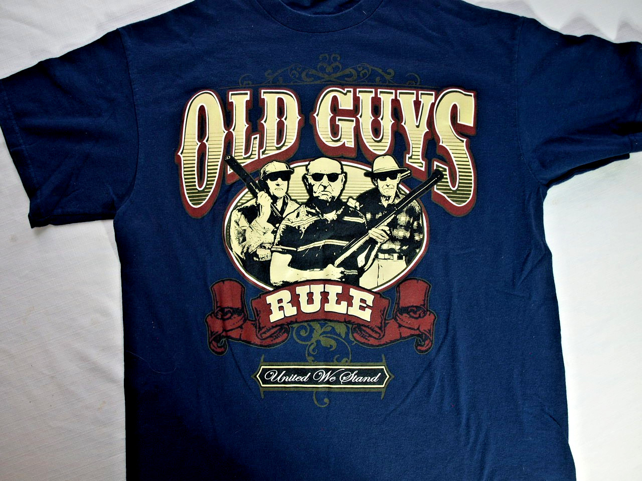 Old Guys Rule Men's T-Shirt Short Sleeve Dark Blue Sz: Large gallery