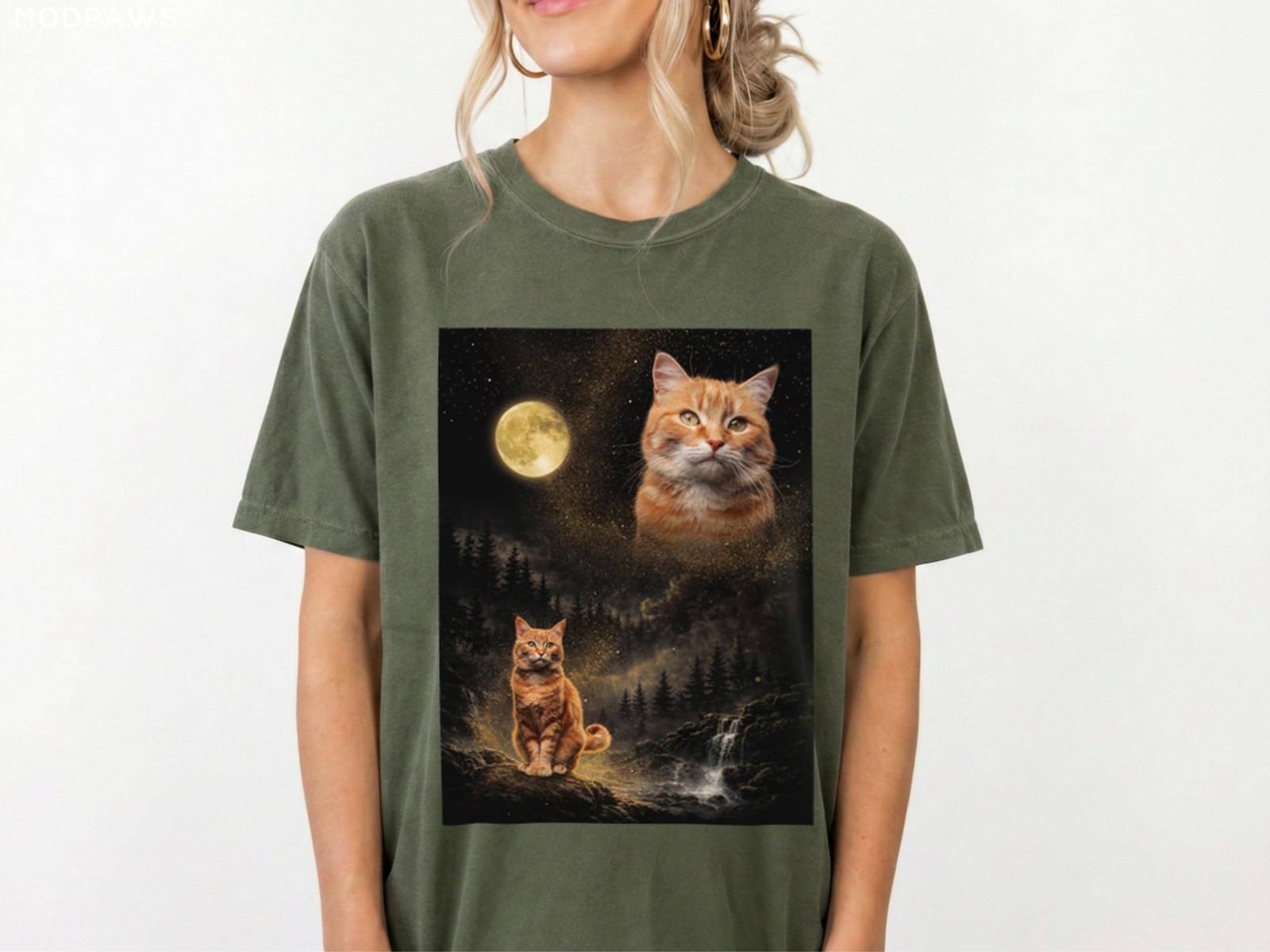 Custom Pet Photo Shirt Personalized Dog Cat Moon Tee Funny Gift gallery