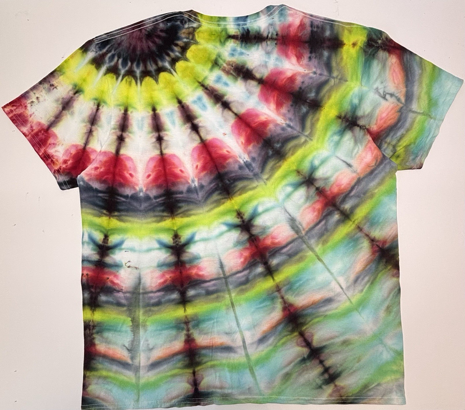 Handmade Ice Tie Dye Unisex T-Shirt Size XL Multicolor Design Gildan Tee NEW gallery