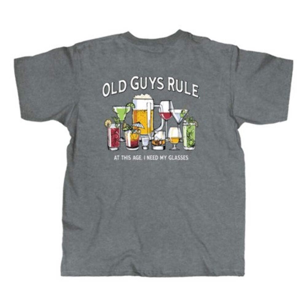 Old Guys Rule OG2251 – Glasses Short-Sleeve T-Shirt – Graphite Heather