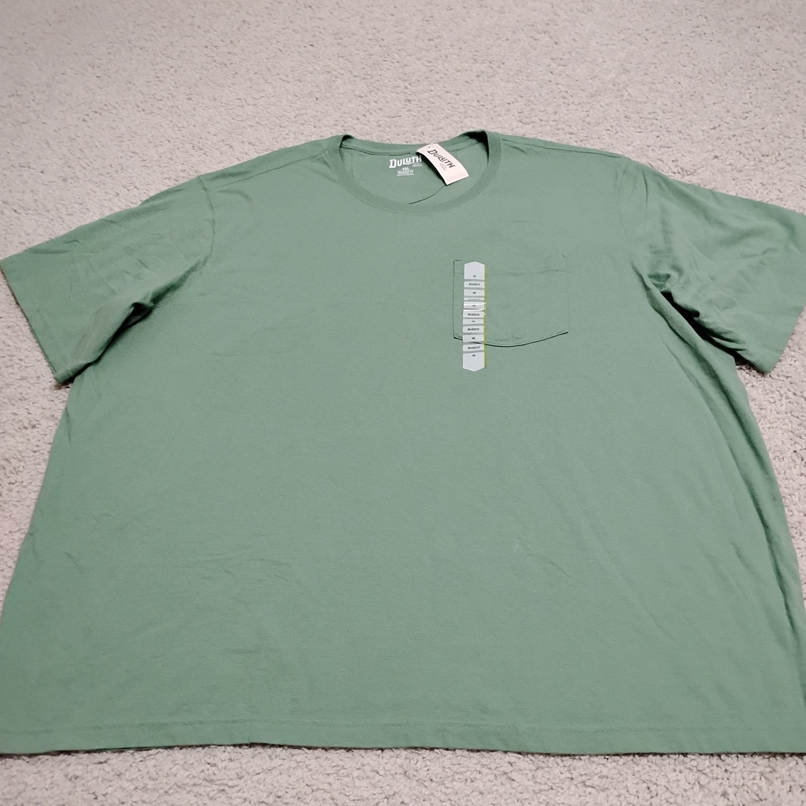 Duluth Trading Co Shirt Mens 4XL Green Pocket Relaxed Fit Longtail Tee Work gallery