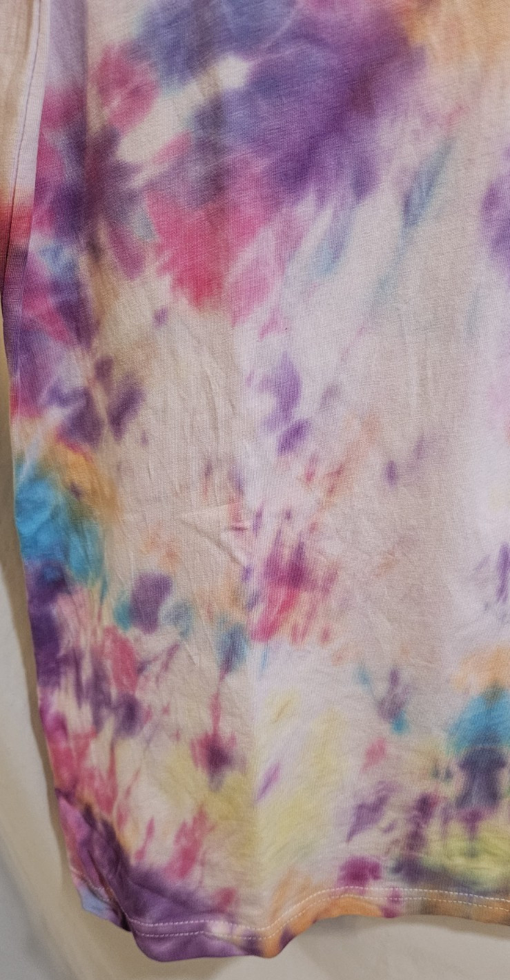 Handmade Kaleidoscope Tie Dye Shirt Size M Men's Wrangler Cotton Short Sleeve gallery