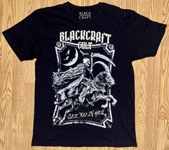 Blackcraft Cult See You In Hell Large Black Shirt Skeleton Goat