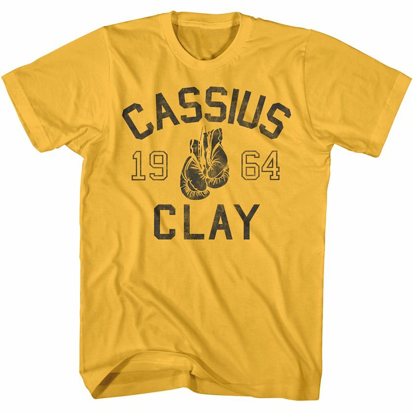 Muhammad Ali Cassius Clay 1964 Men’s T Shirt Vintage Boxing Gloves