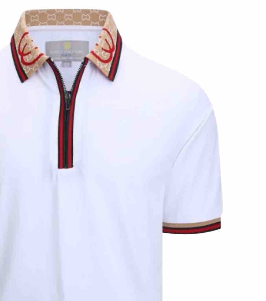 Men's Luxurious Fine Cotton Polo Shirt,Italian Style,Stretch M to 3XL….A28.A gallery