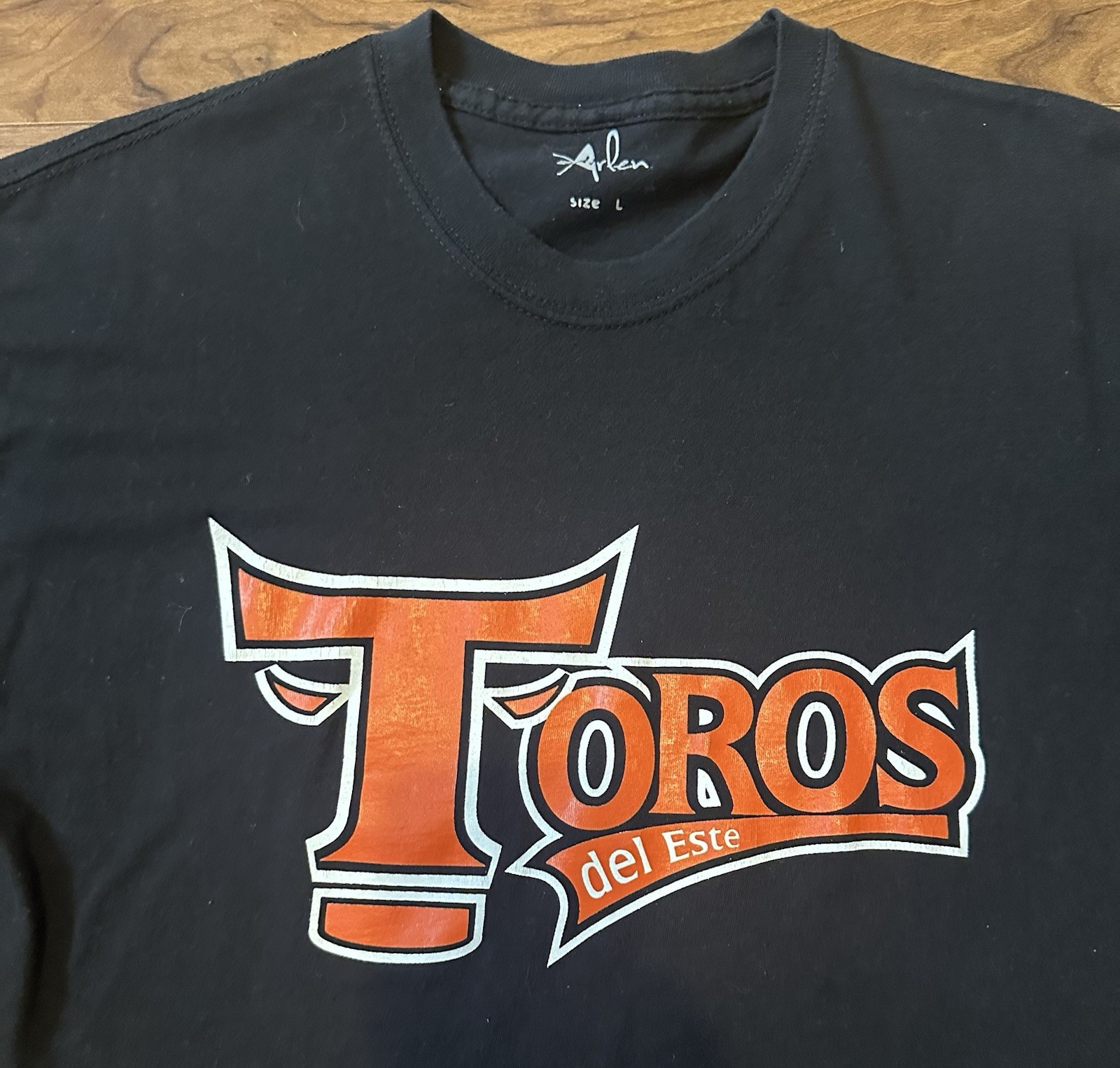 Toros del Este Dominican Republic Baseball Men's Large Black T-Shirt Crew Neck gallery