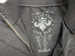 Affliction Long Sleeve Jacket Shirt Embroidered Distress Y2K Grunge Streetwear M