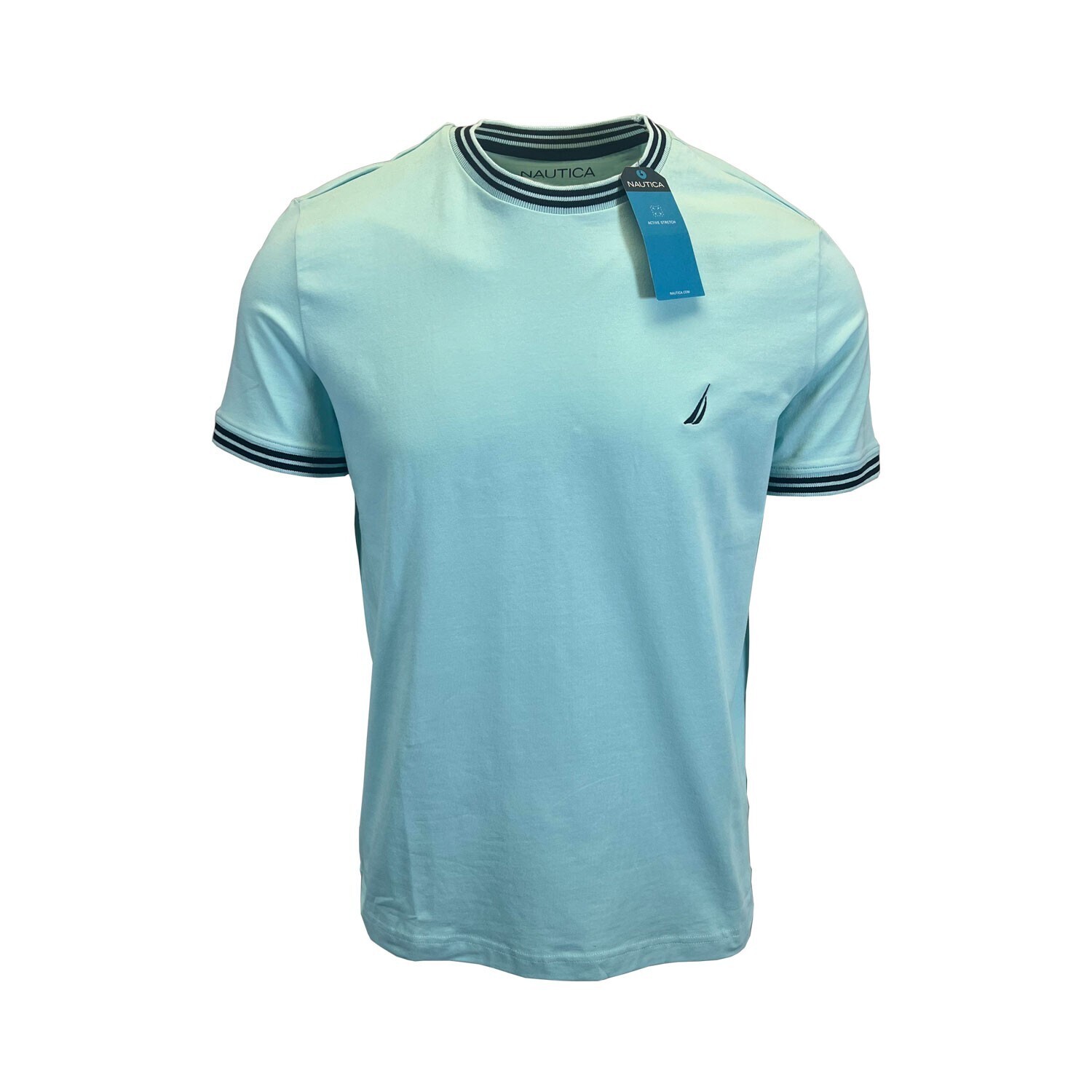 Nautica Men's T-Shirt Performance Short Sleeve Sea Green (S16) + Sea Blue (S17) gallery