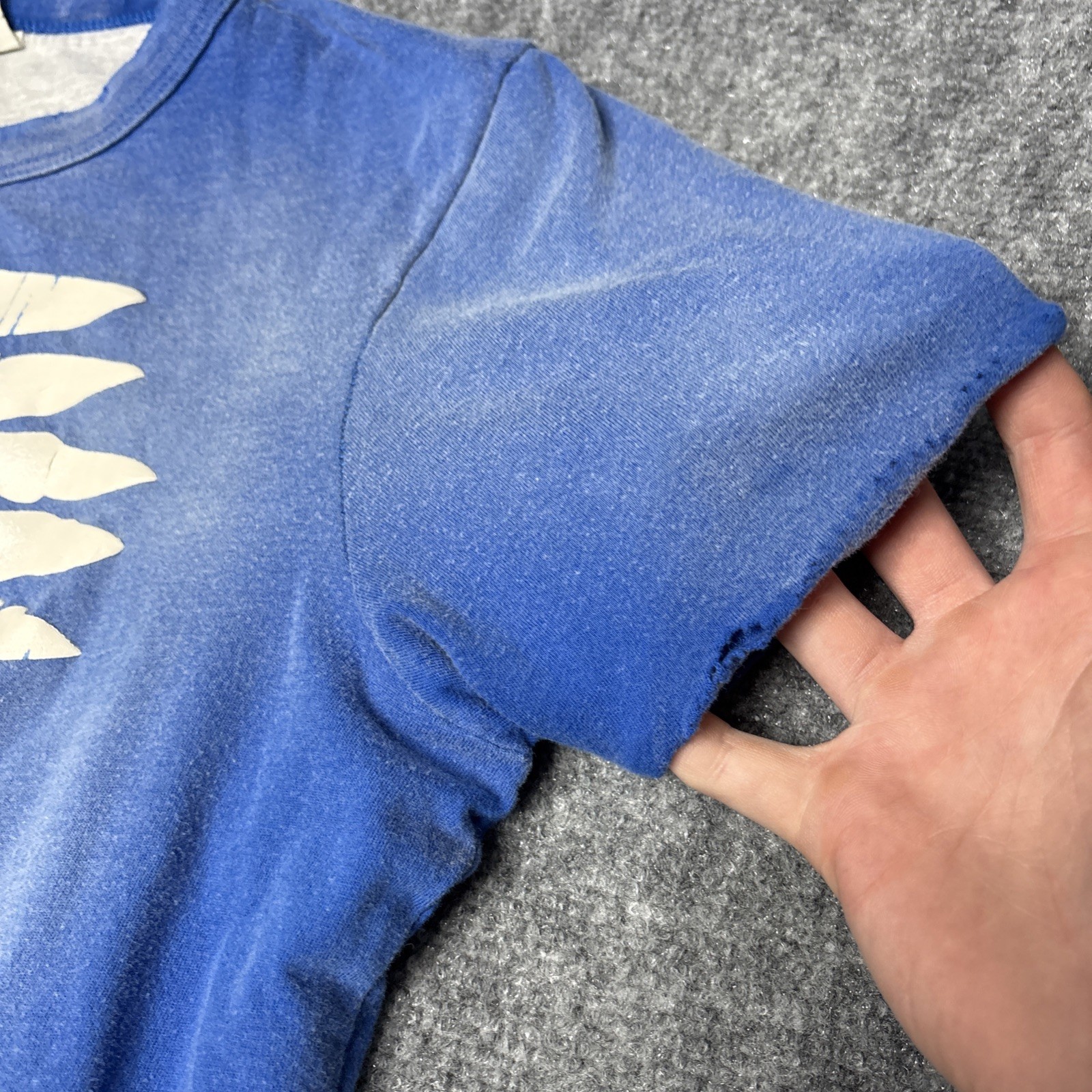 Vintage Abercrombie & Fitch Double Face Reversible Tee A & F Braves Native Small gallery