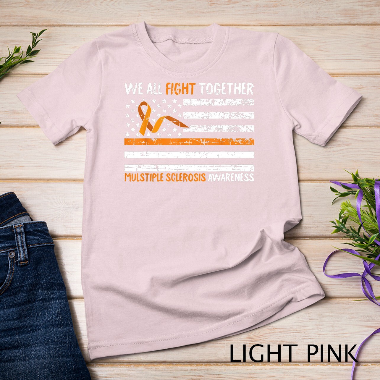 We All Fight Together Multiple Sclerosis Awareness MS Gifts Unisex T-shirt gallery