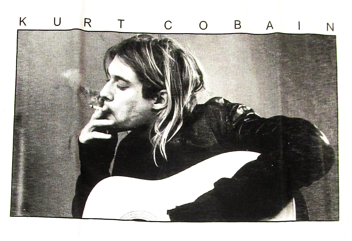 Kurt Cobain T-shirt Nirvana Grunge Rock Tee Men M-2XL 100% Cotton White New gallery