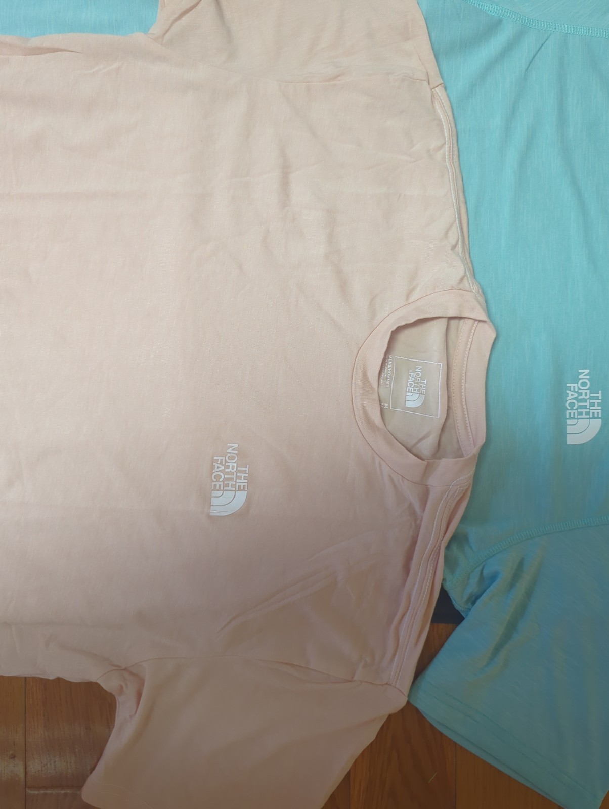 Lot Of 3 North Face Mens Shirts. Medium. Dark grey, Blue And Peach. NWOT READ gallery