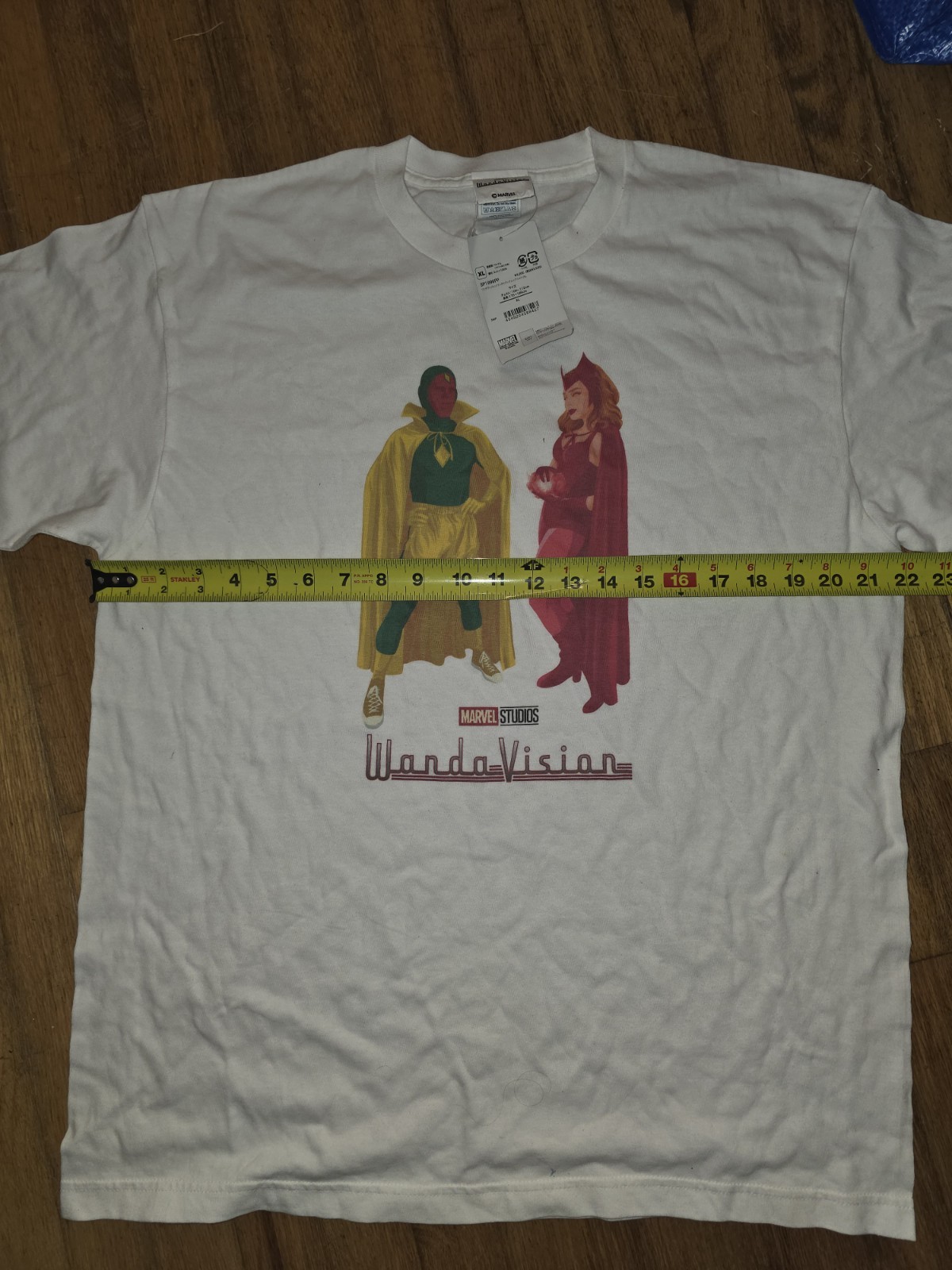 NWT Marvel Studios WandaVision Scarlet Witch & Vision White t-shirt Mens Size XL gallery